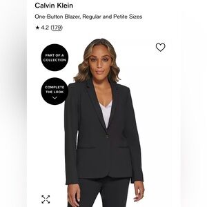 CALVIN KLEIN | Classic Women’s Black Blazer | size 4